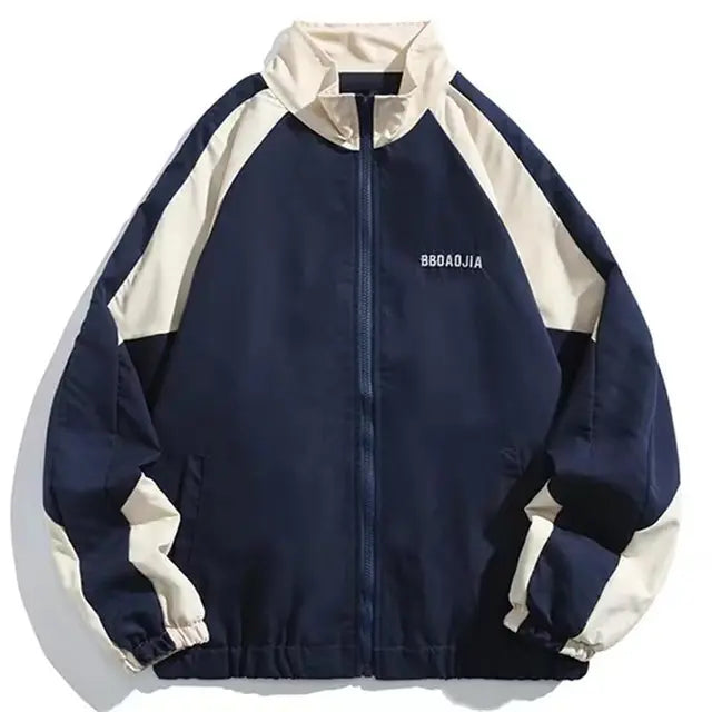 Hip Hop Varsity Jacket This stylish piece combines classic varsity