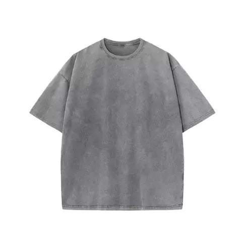 Vintage Washed Street Tee: Classic Look with a Trendy, Worn-In Feel.