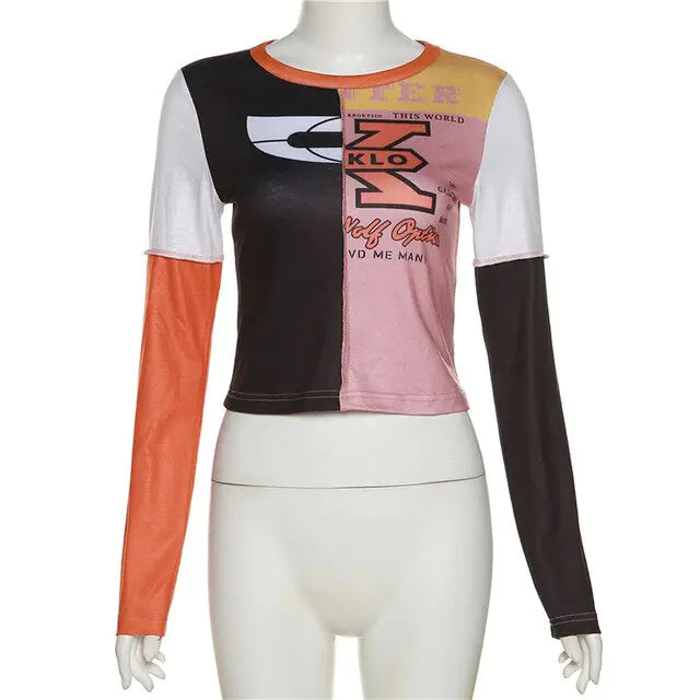 Streetwear T Shirts Black Print Crop Tops Step up your fashion game