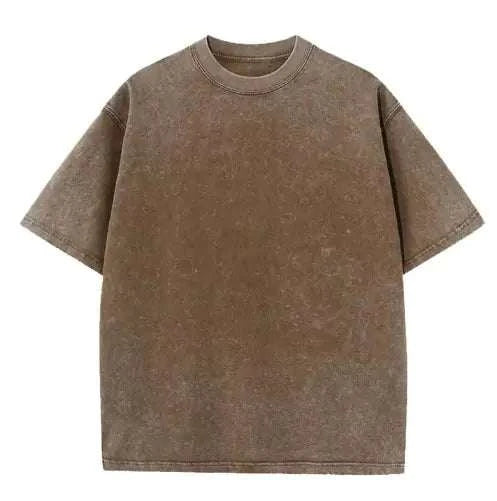 Vintage Washed Street Tee: Classic Look with a Trendy, Worn-In Feel.