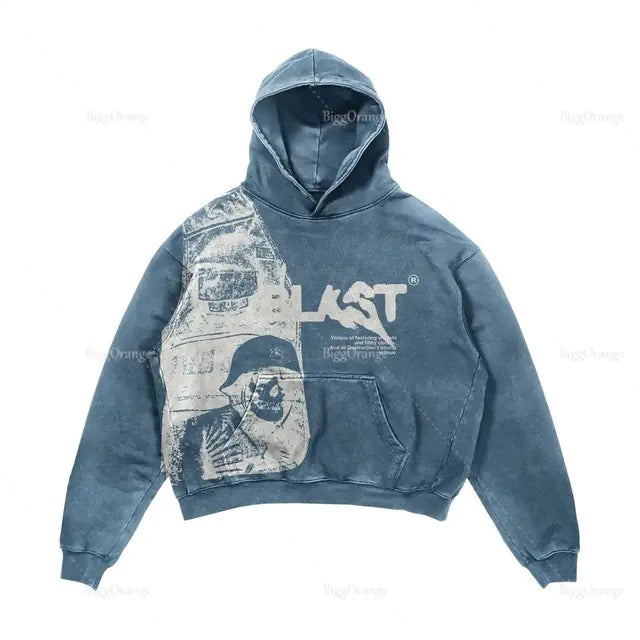 Gothic Fashion Hoodie Express your unique style with our Streetwear