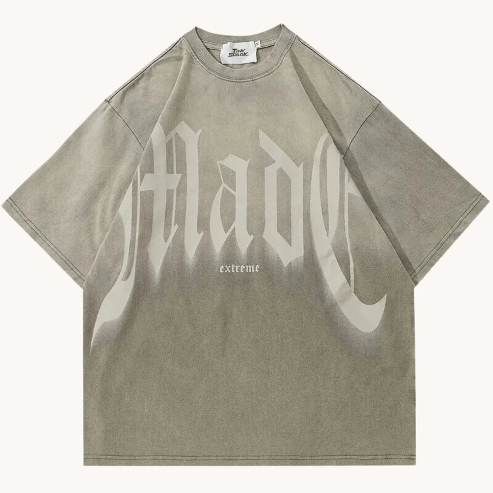 T-shirt met kleurverloop en grafische print