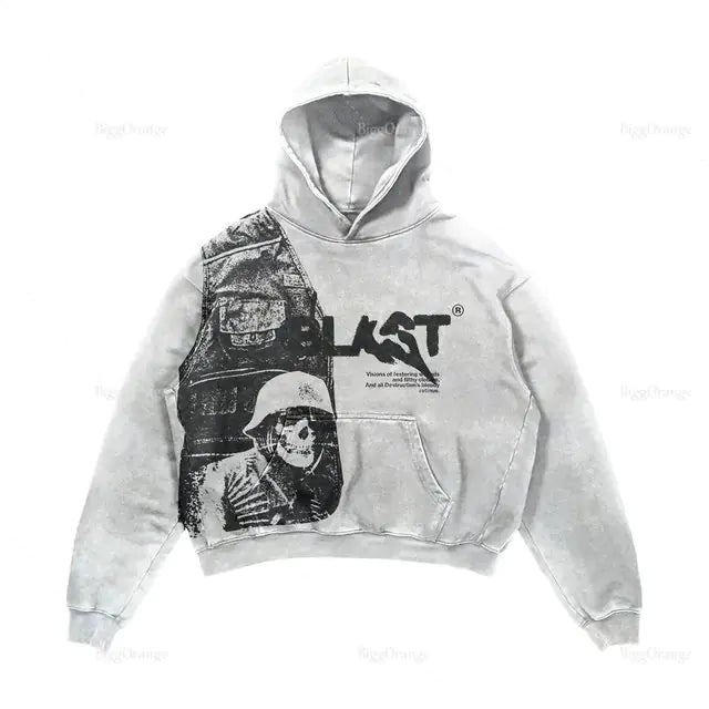 Gothic Fashion Hoodie Express your unique style with our Streetwear