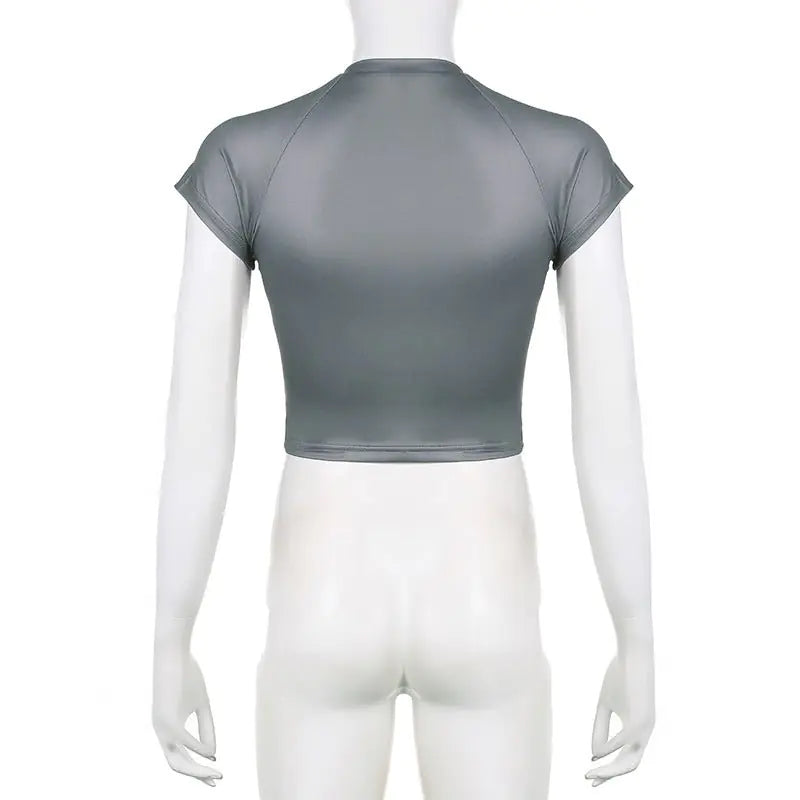 Glow Grafisch Cropped T-shirt