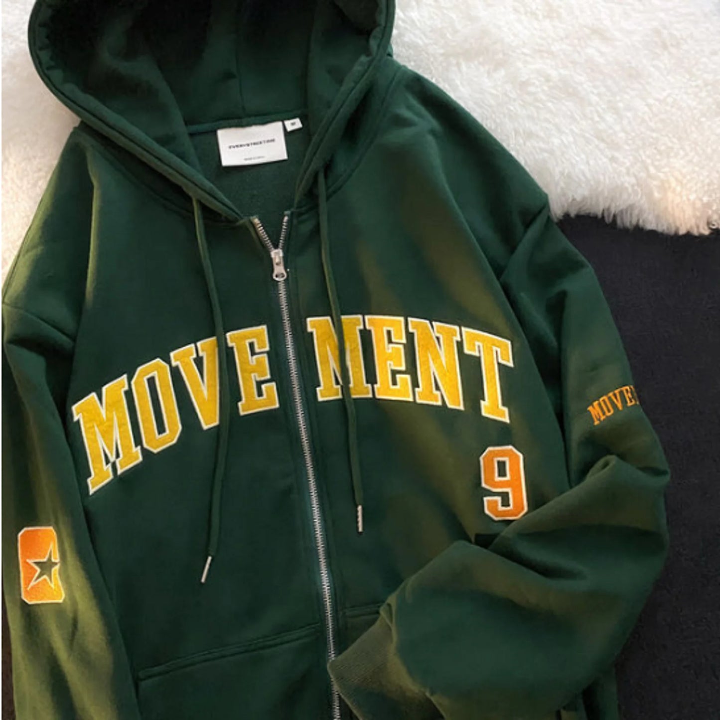 Vintage geborduurde hoodies