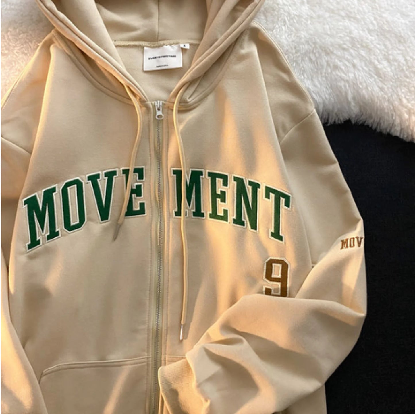 Vintage geborduurde hoodies