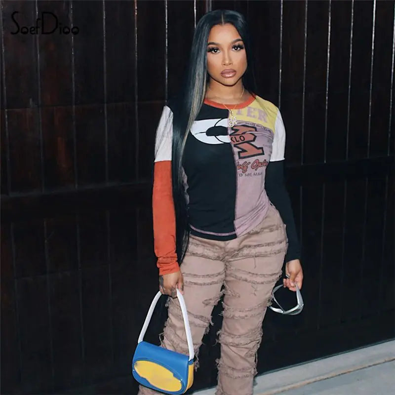 Streetwear T Shirts Black Print Crop Tops Step up your fashion game