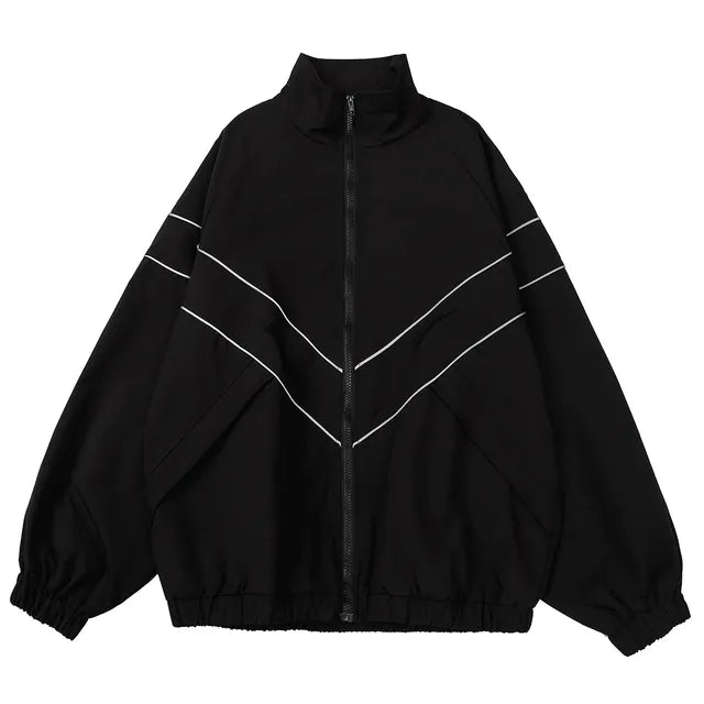 Hip Hop Varsity Jacket This stylish piece combines classic varsity