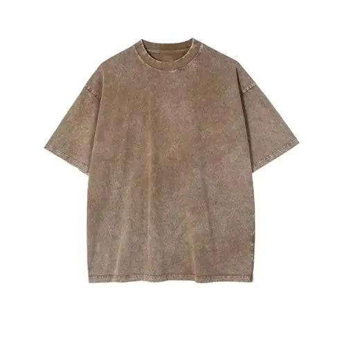 Vintage Washed Street Tee: Classic Look with a Trendy, Worn-In Feel.
