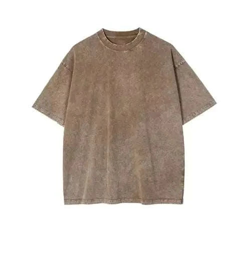 Vintage Washed Street Tee: Classic Look with a Trendy, Worn-In Feel.
