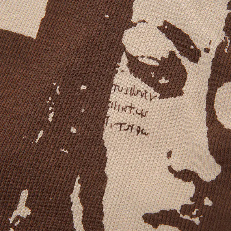 Just Face It Grafische Print Open Rug Tanktop