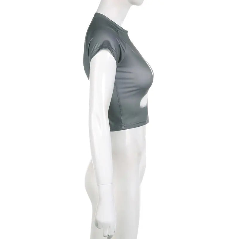 Glow Grafisch Cropped T-shirt