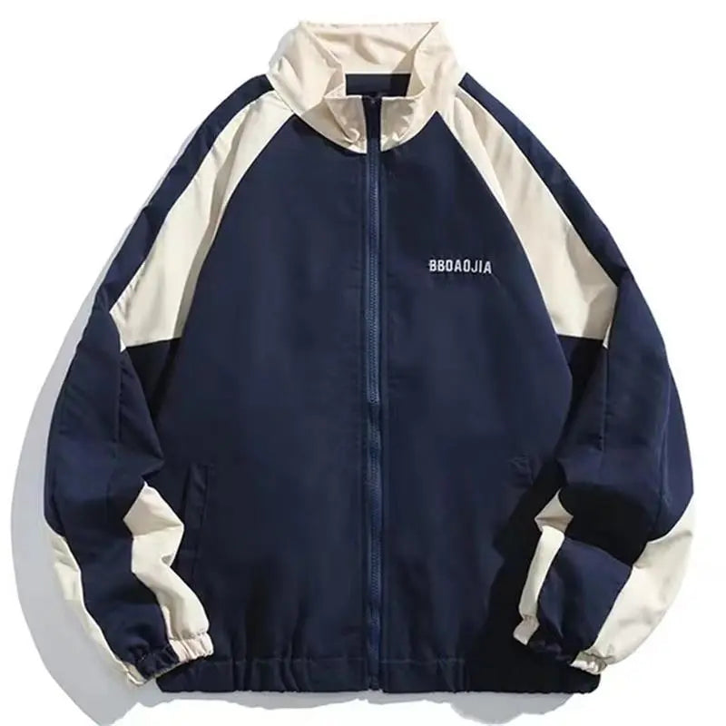 Hip Hop Varsity Jacket This stylish piece combines classic varsity