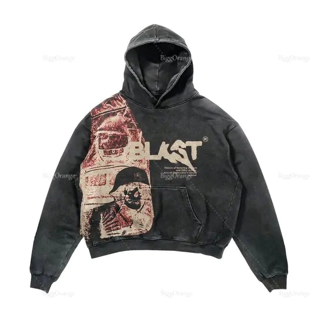 Gothic Fashion Hoodie Express your unique style with our Streetwear