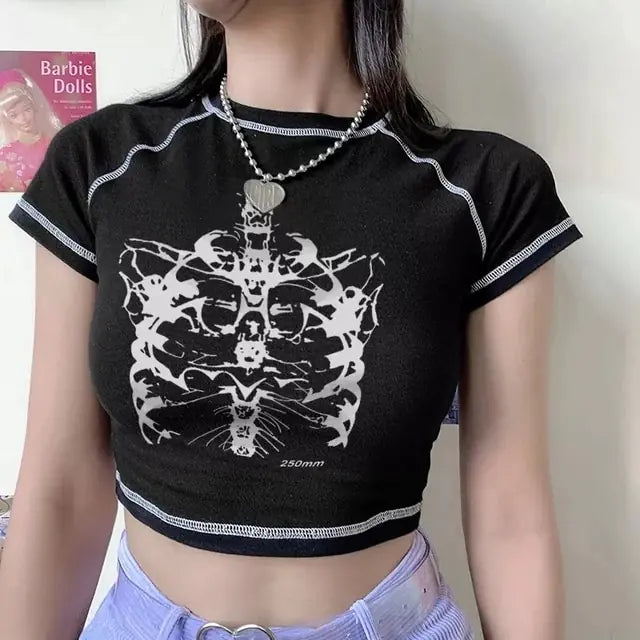 Vintage grafische croptop