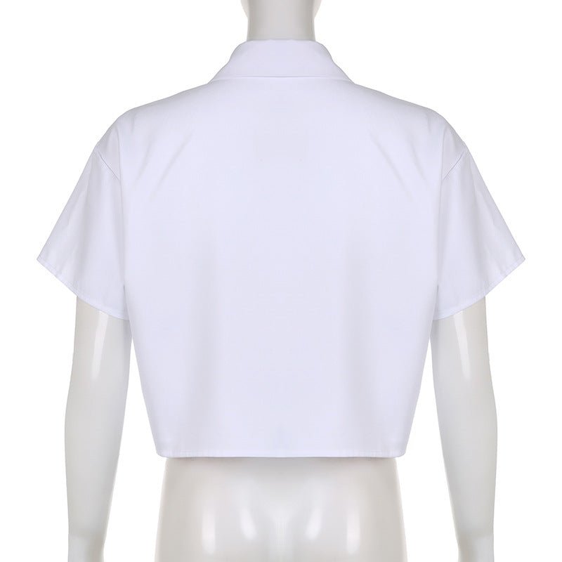 Graphic Cropped Shirt