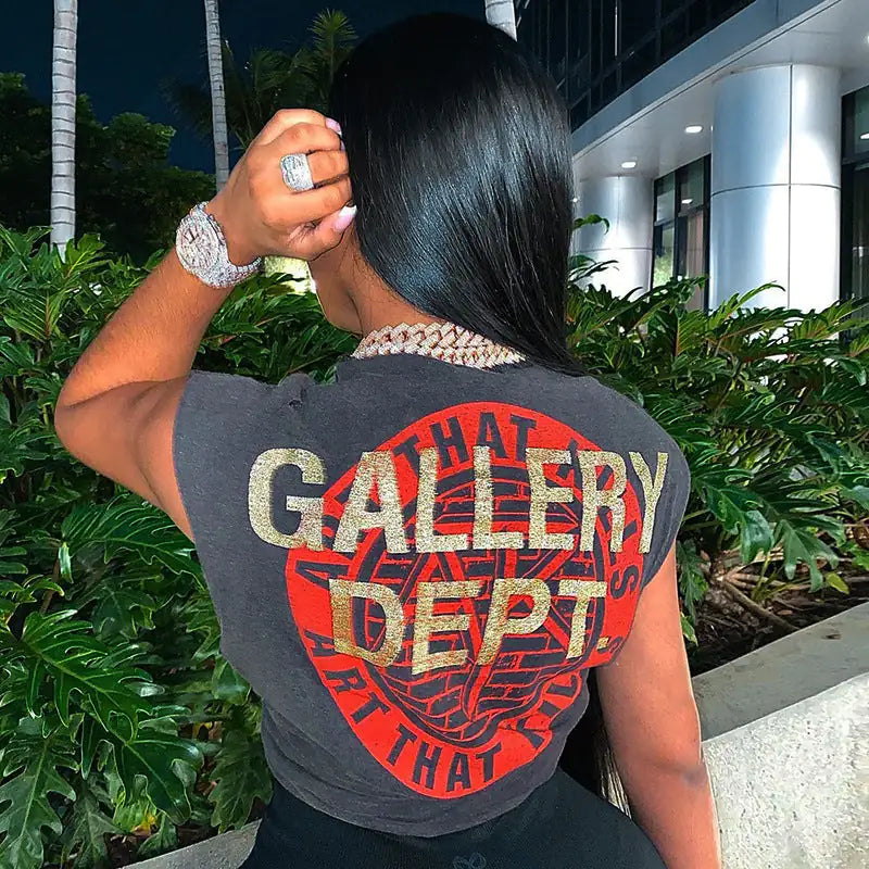 Gallery Dept. Glitter Grafische Print Tanktop