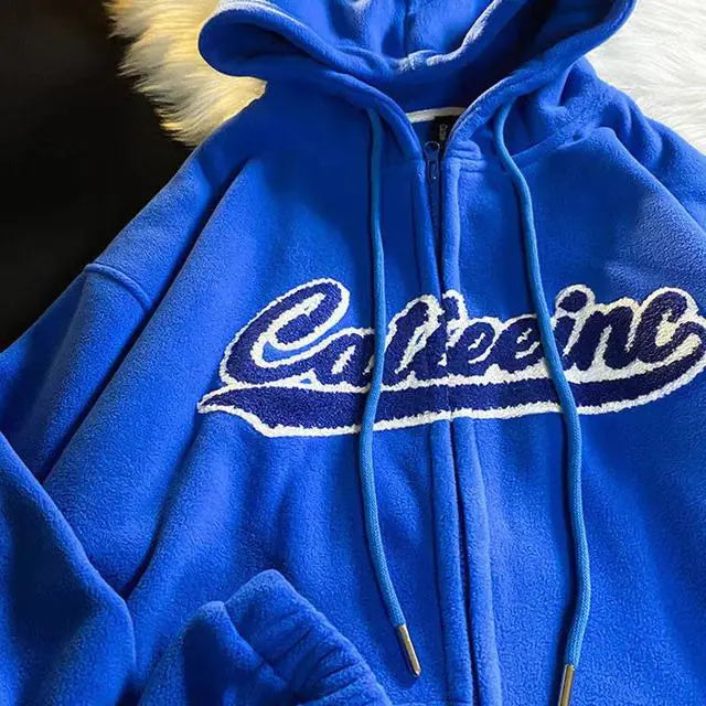 Vintage geborduurde hoodies
