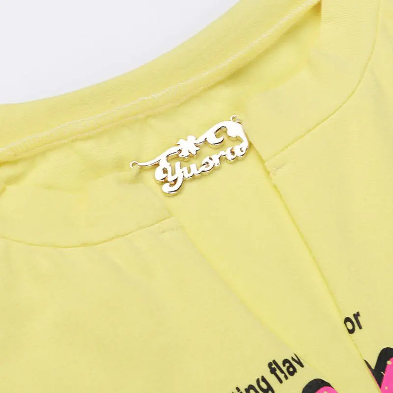 Bubblicious Graphic Cropped T-Shirt