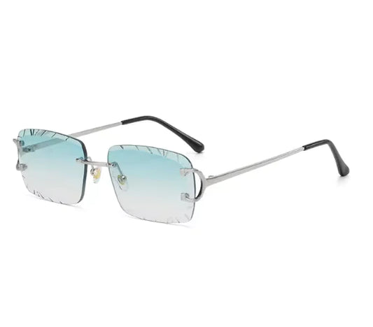 Urban Edge Rimless Square Sunglasses