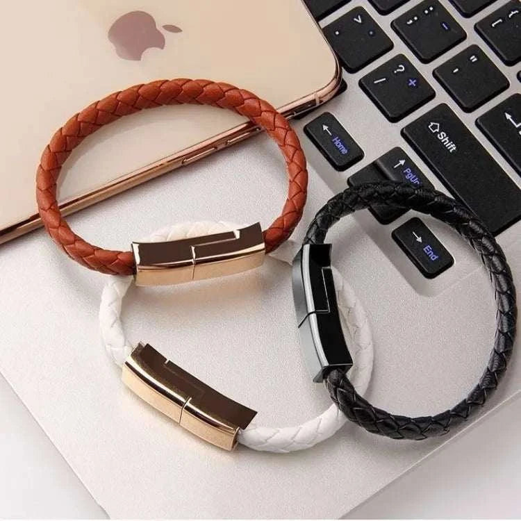 Unique bracelet design that doubles as a practical data cable for easy