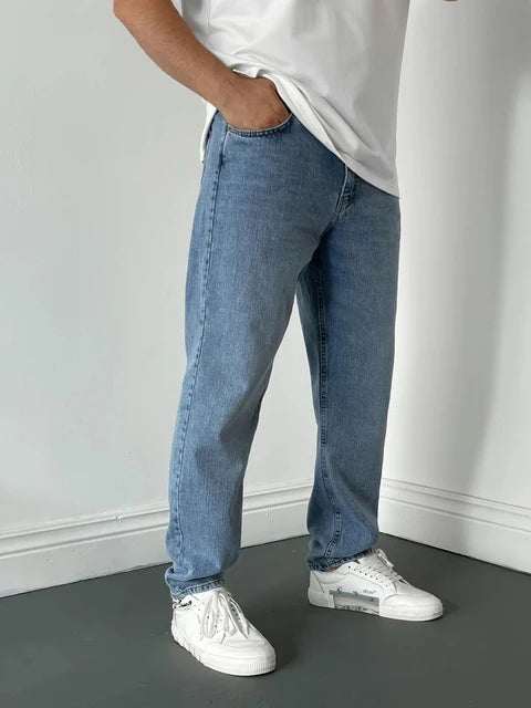 Baggy Jeans for Men: Relaxed Fit, Comfortable, and Trendy Style.