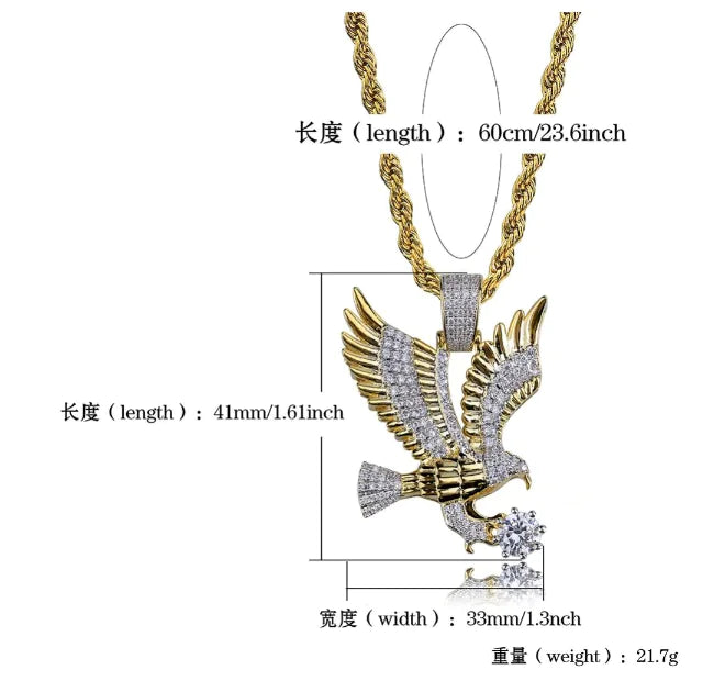 Trendy gold-plated necklace with a bold hip hop style for fashion love