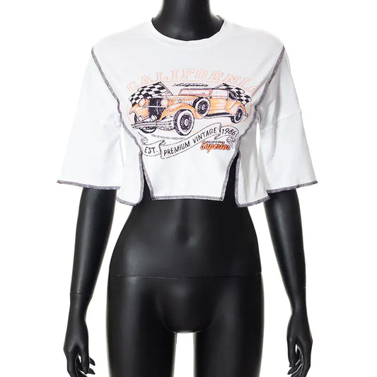 Vintage Graphic Crop Tee