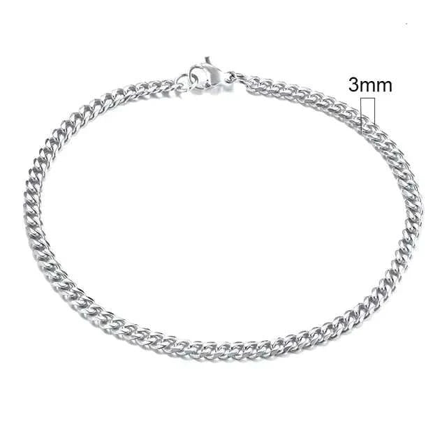 Bold and Stylish Chunky Miami Curb Chain Bracelet for Men’s Jewelry