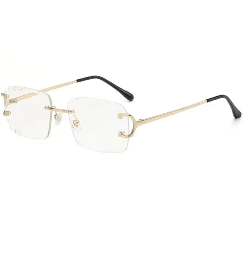 Urban Edge Rimless Square Sunglasses