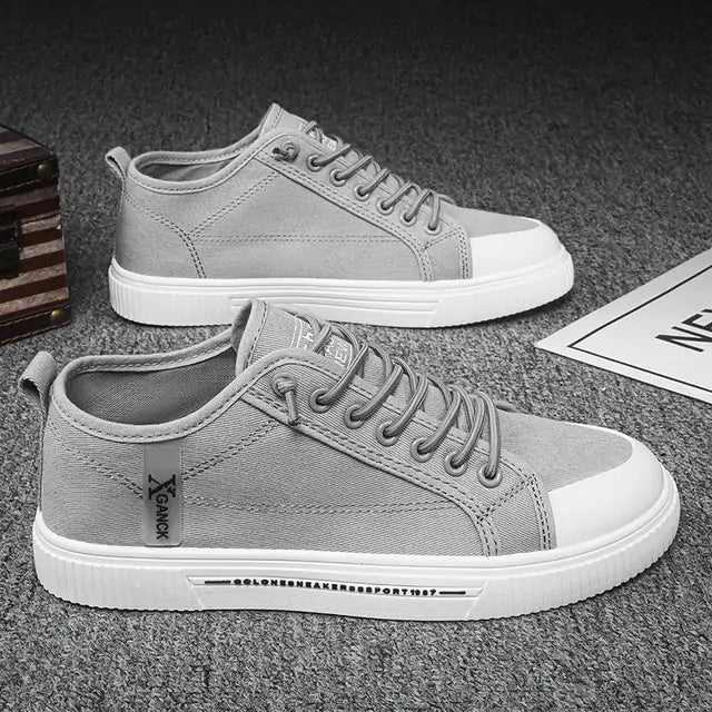 Ademende canvas sneakers voor heren