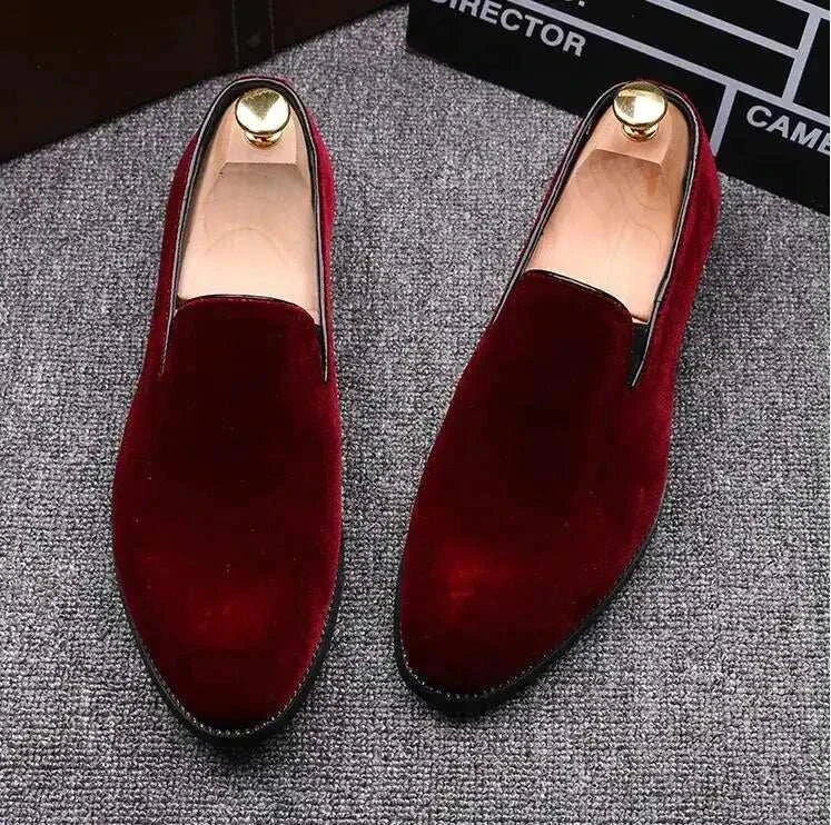 Comfortable Red Bottom Suede Loafers for Men – Stylish,  &Trendy Shoes