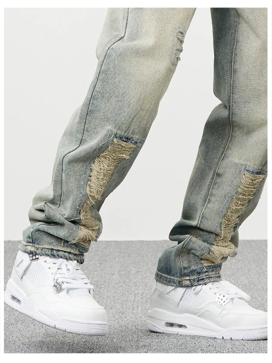 High Street with Hole Y2kmen Jeans Crafted for those who embrace urban