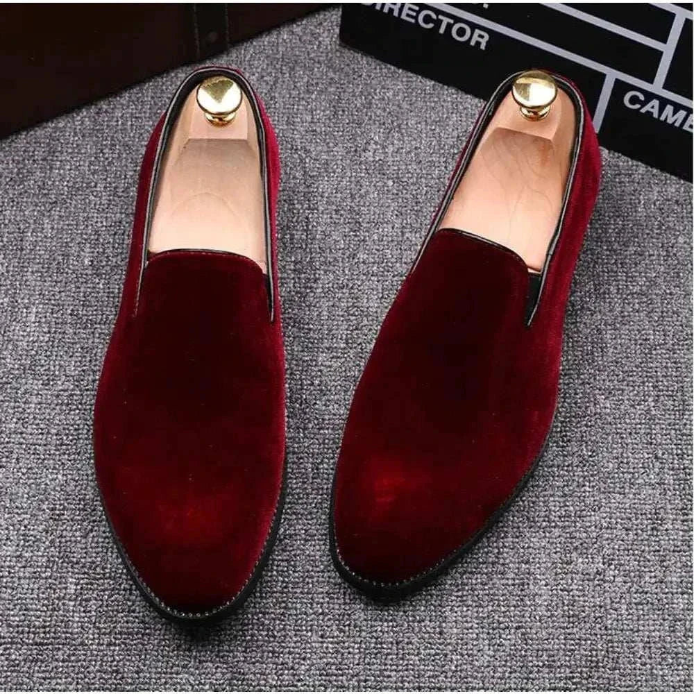 Comfortable Red Bottom Suede Loafers for Men – Stylish,  &Trendy Shoes