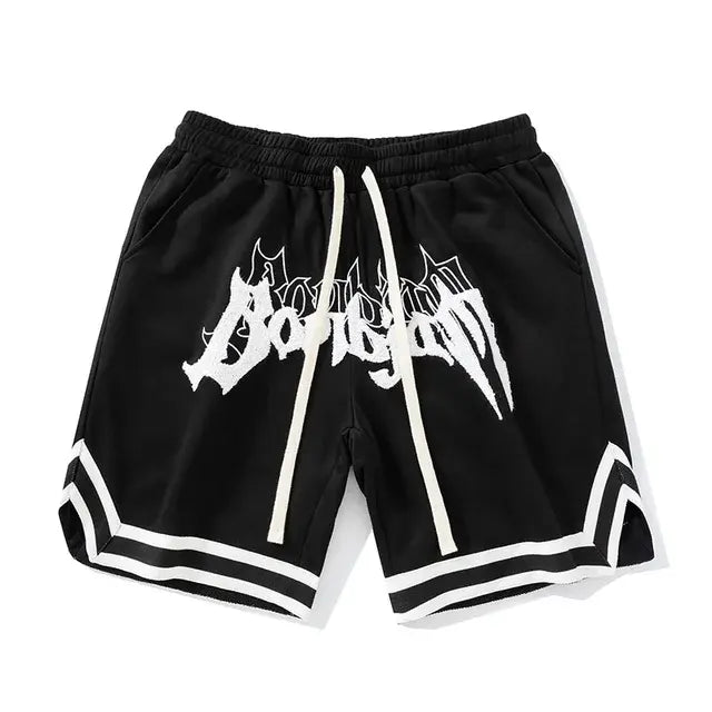 Heren Loose Fit Hip Hop Sport Shorts Elastische Taille Basketbal Jogging